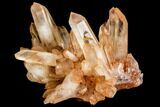 Tangerine Quartz Crystal Cluster - Madagascar #112835-2